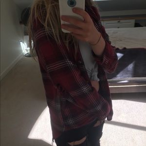 Red plaid flannel